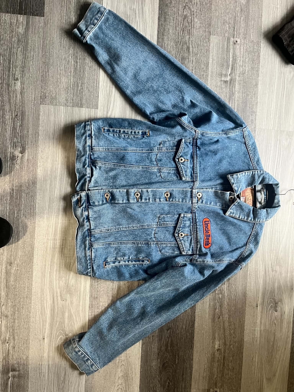 Pistola Blue Denim Trucker Jacket with Patch